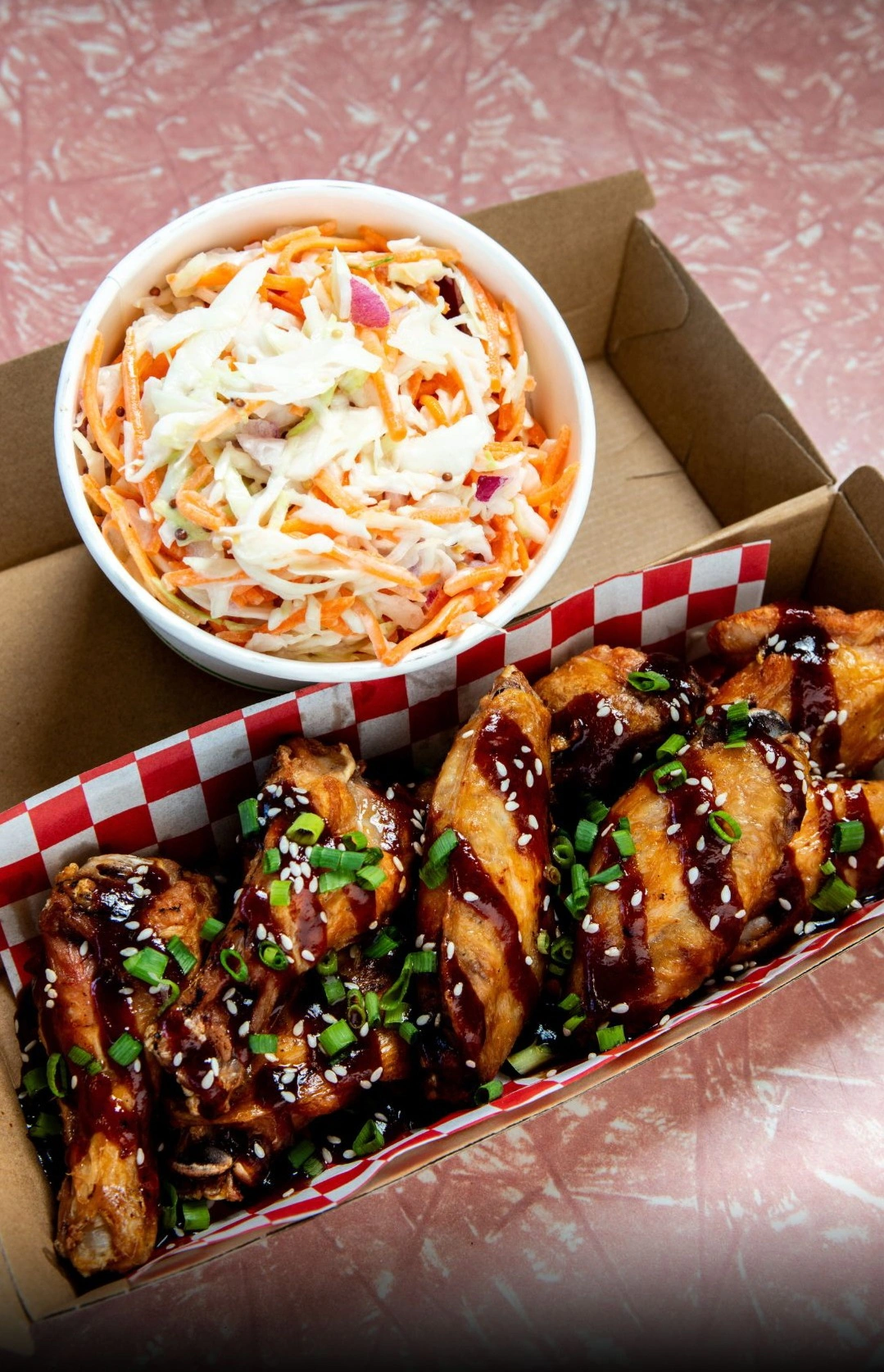 Sticky Wings & Slaw